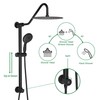 Sarlai Rain Shower Head with Handheld Spray - Dual Shower