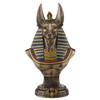 Veronese Ancient Egyptian Jackal God Anubis Bronze Finished Bust Statue