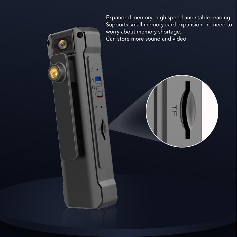 Back Clip Camera WIFI 1200mAh 1080P Motion Detection Night Vision