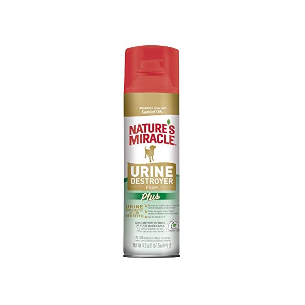 Nature's Miracle Urine Destroyer Plus for Dogs, 17.5 Ounces, Foaming