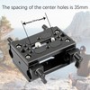 NICEYRIG Tripod Base Plate Mounting Plate with 15mm Rod Clamp