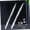 Angoily Premium Static Stainless Steel Tweezers for Jewelry Making Multi