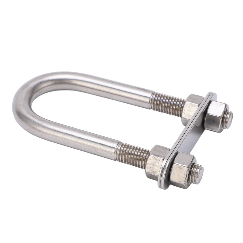 12x130mm Marine Bow Stern Eye U Bolt with Adjustable Screw
