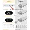 WILLED Motion Sensor Light Indoor, Battery Display, 60 LED Touch