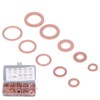 200Pcs Oil Drain Plug Gasket Red Copper Heating Processing 9