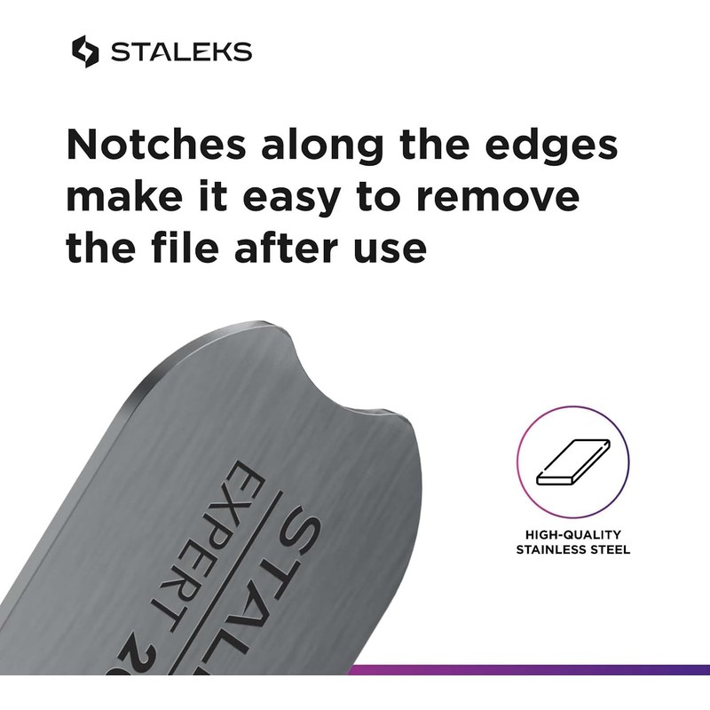 STALEKS PRO Base de metal para uñas rectas Experto 20