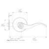 HENYIN Wave Lever Keyed Entry Door Lock/Door Knob Hardware Wave