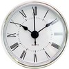 Wyjuan White Face Silver Tone Bezel 2.8Inch/70mm Clock Insert Round