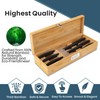 Upgraded Combination Lock Bamboo Locking Kitchen Knife Storage – Secure