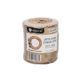 Hampton Art Jute .5Lb 3Ply Natural, Twine, Jute Rope, Twine String for Crafts, Garden Twine, Thick Twine Rope, Gardening, Heavy Duty Outdoor, Burlap String