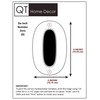 QT Modern House Number - 6 Inch BLACK - Stainless