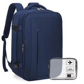 Xkdoai for Ryanair Cabin Bags 40x20x25 Underseat, Travel Backpack with Toiletry Bag Travel Bag Carry-ons Hand Luggage Bag Cabin Backpack Flight Bag for School Office