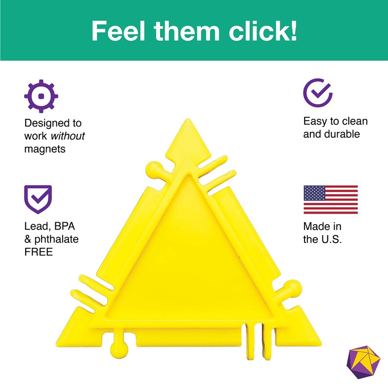 Geometiles 3D Building Set for Learning Math, Includes Many Online