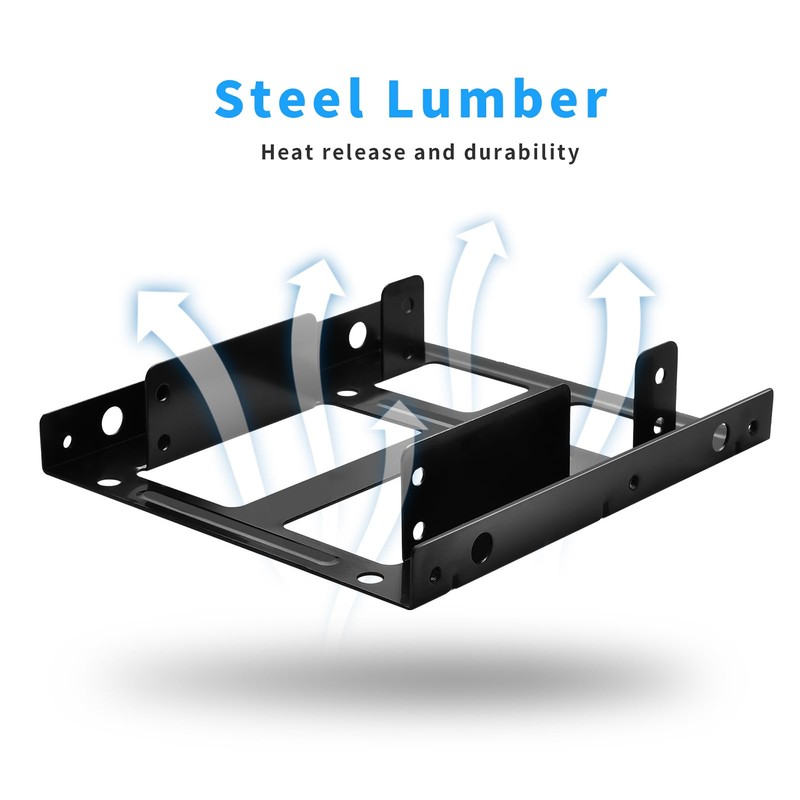 ELUTENG Double-Deck HDD SSD Mounting Bracket 2Pack 2.5" to 3.5"