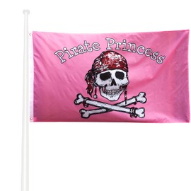 KliKil Pirate Flag Anne Bonny Woman Durable for Outdoor Use 90 x 150 cm 1 Pirate Flag Reinforced Pirate Women