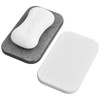 Xzeemo Set of 2 Soap Dish Set, Diatomaceous Earth Soap