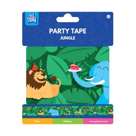 PD-Party 7033052 Party Tape, Jungle, 1200 cm