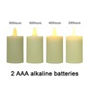 yucanucax 6 Pack Votive Candle with Holder, Remote Control Ivory