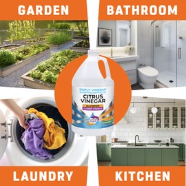 Simply Vinegar Citrus Vinegar – with Fresh Citrus Scent for Cleaning, Home, Laundry, 128 oz