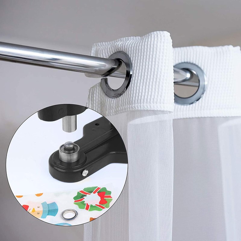 Grommet Machine Eyelet Hand Press Punch Tool 3 Dies 3000