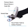 4 Pack Glove Clips, Mitten Clips with Elastic Straps for