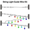 BLIKA Globe String Light Suspension Kit, Outdoor Light Guide Wire,