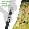 DACK 36" Grass Whip with Double-Edged Serrated Blade, Manual Weed