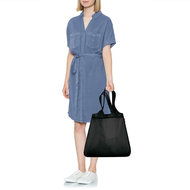 Reisenthel Polyester Duffel Bag Mini Maxi Shopper, Black