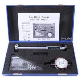 Accusize Industrial Tools 35-50 mm x 0.01 mm Dial Bore Gage, Steam Length 150 mm, Eg20-0050