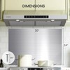 30" x 24" Stainless Steel Backsplash - Backsplash for Kitchen