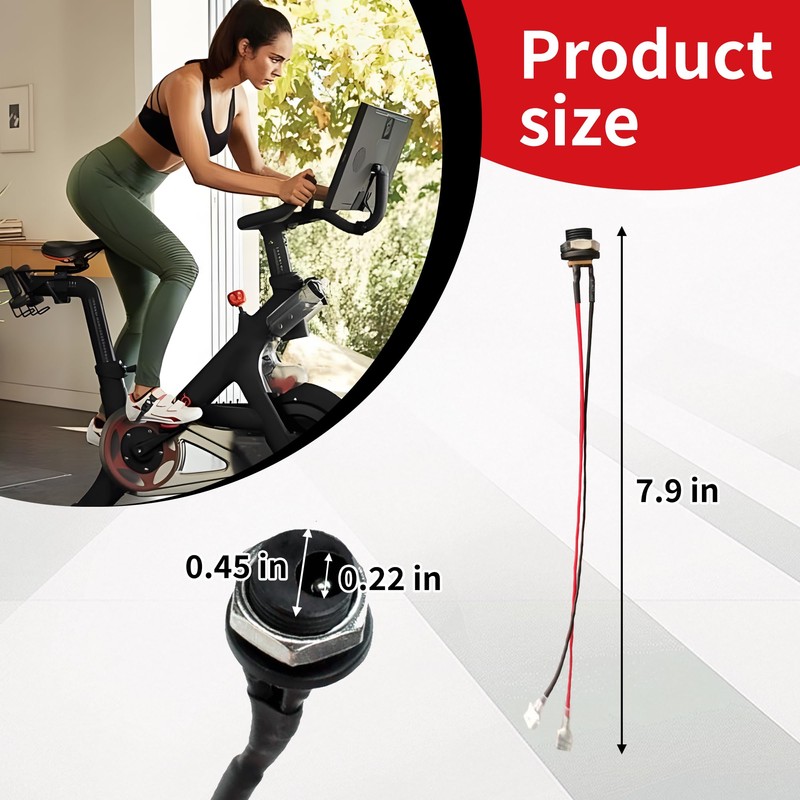 brougetme for Peloton Exercise Bike Compatible Power Plug Connector Input
