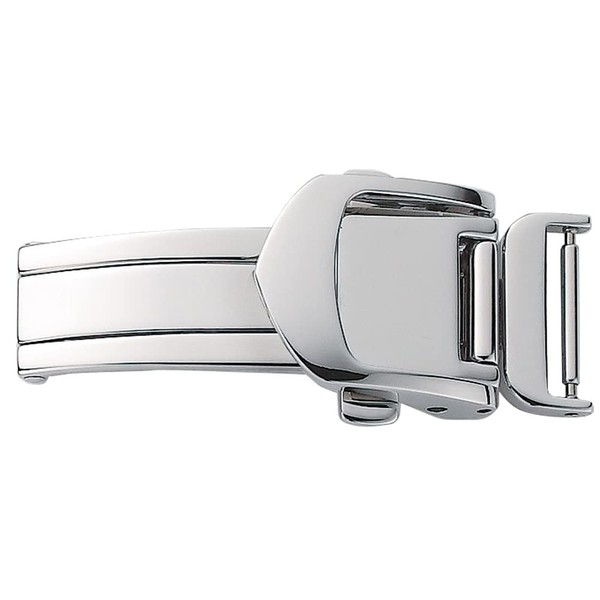 BAMBI ZS0007N Leather Buckle D-Buckle Silver 16mm