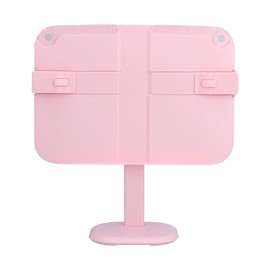 Lifting Reading Rack Adjustable Height Lightweight Portable Plastic Pink Book Stand for Kids Reading Painting