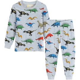 Little Hand Boys Pyjamas Set Dinosaur 100% Cotton Pjs Toddler Long Sleeve Sleepwear Kids Clothes Age 4-5 Years