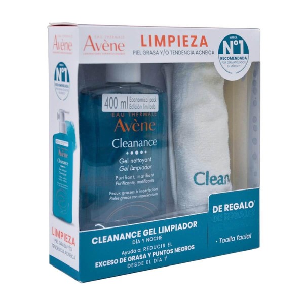 Avene Kit Cleanance Gel 400Ml Toalla Facial - Producto Original