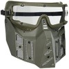 Sansei SWG-6-N Fighting Wide Protector, Anti-Fog Treatment, Green
