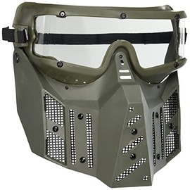 Sansei SWG-6-N Fighting Wide Protector, Anti-Fog Treatment, Green