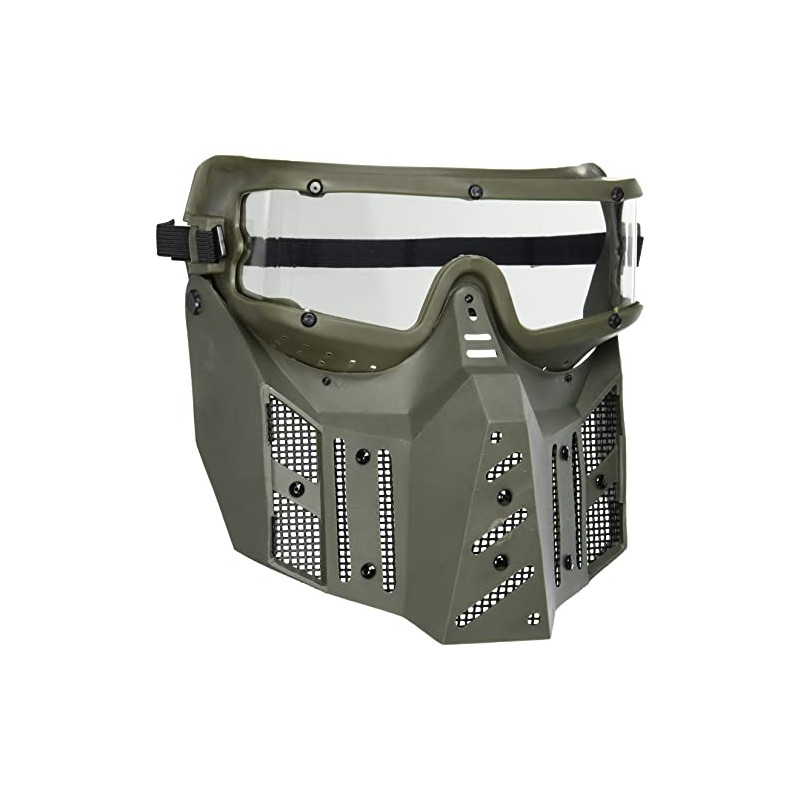 Sansei SWG-6-N Fighting Wide Protector, Anti-Fog Treatment, Green