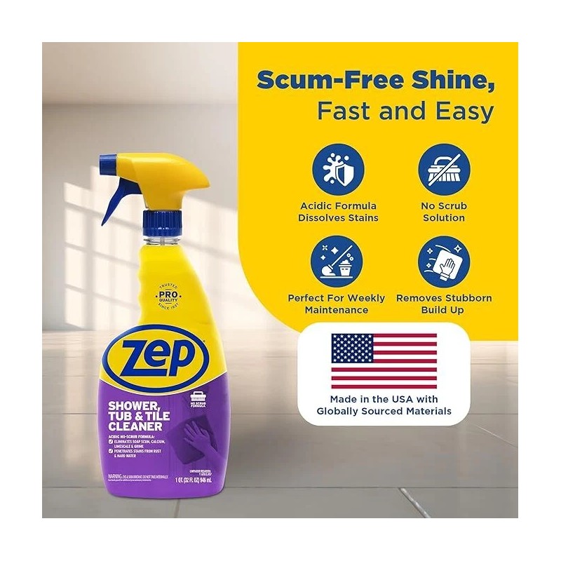 Zep Shower, Tub and Tile Cleaner 32-fl oz Bathtub Cleaning