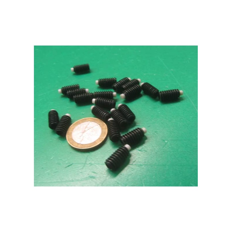 Black Oxide Steel Nylon Tip Set Screw 1/4"-20 x .500"