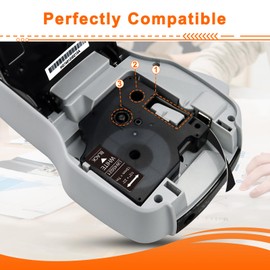 Dymo D1 Combo Pack Label Tape for Dymo LabelManager 160 280 260P 360D 500TS LabelWriter 450 DUO Label Maker 12mm