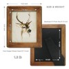 icheesday 8x10 Wood Photo Frames with Glass Window,Rustic Brown 20x25cm