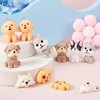 Sparkeads 16pcs Dog Charms Opaque Resin Charms for Keychains, Miniatures,