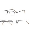 Reading Glasses 5 Pairs Half-rim Metal Eyeglasses Women Men Include