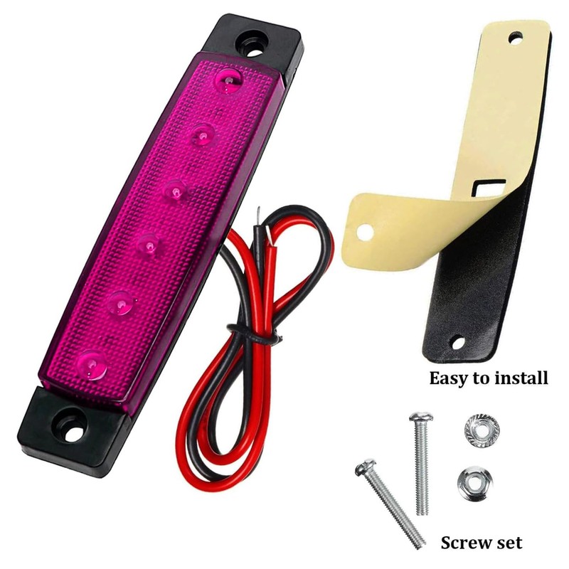 KEING 10 Pack Marine Boat Purple LED Navigation Cabin Deck