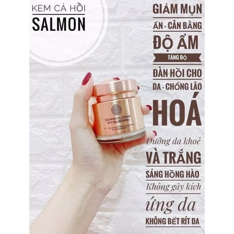 Cre8skin Salmon Oil Cream 80g 2.8Oz Skin Whitening Anti-Wrinkle Moisturizer