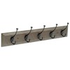 Franklin Brass Pilltop (1-Pack) 27" Coat Rack Wall Mount Driftwood