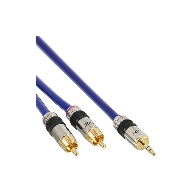InLine® 7m Premium 2x RCA Male to 3.5mm Male Audio