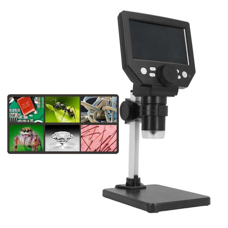 Digital Microscope 4.3in LCD 10MP Electronics Repair Soldering Coin Camera