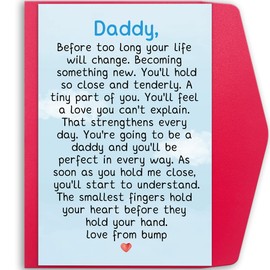 Mcduldul First Father's Day Gifts for New Dad, Cute 1st Fathers Day Card from Baby, First Time Father to Be, Expectant Dad Gifts